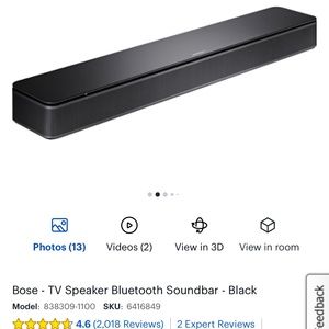 Bose TV Speaker Bluetooth Soundbar
